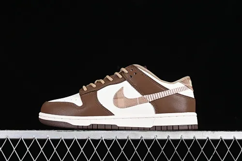 All categories Nk SB Dunk series Nk SB Dunk Low low-top sneakers Nk Dunk Low "Brown Plaid" white and brown stitching SB low-top casual sneakers FV3653-191